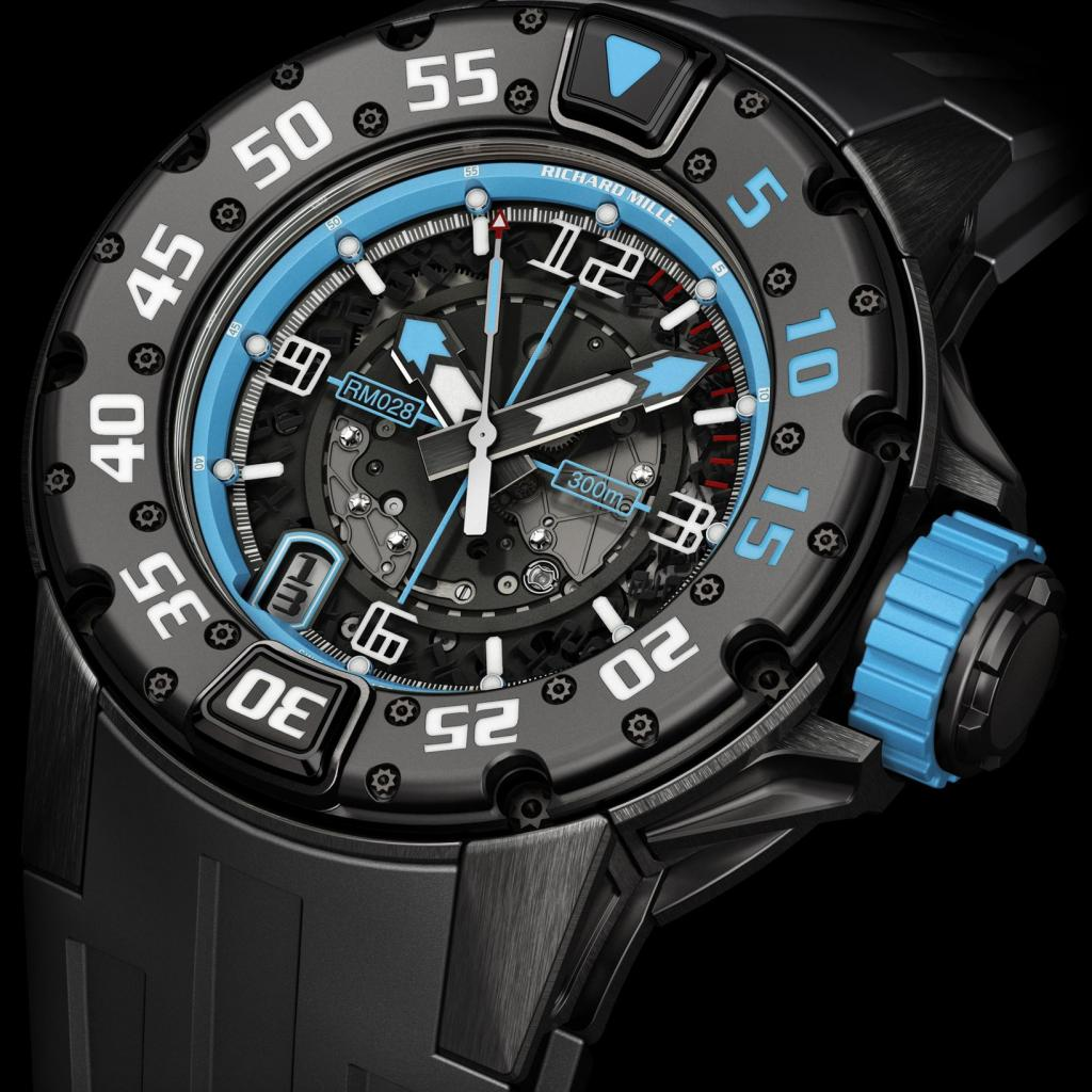 Richard Mille Replica Watch RM 028 Diver Argentina Black Titanium content media