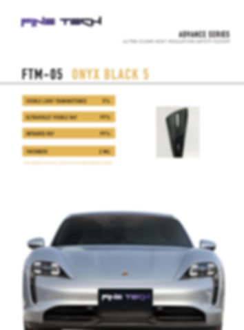 FINETECH  フィルム　オニキスブラック　５％　アドバンスシリーズ