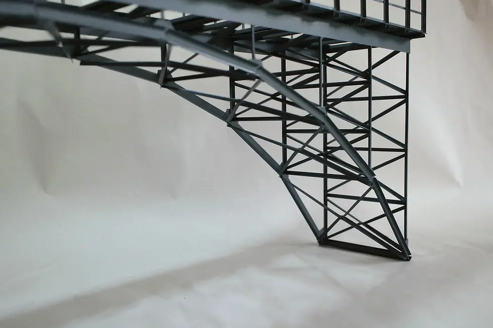 Miniaturbild: Hochbogenbrücke 60 cm 1-gleisig