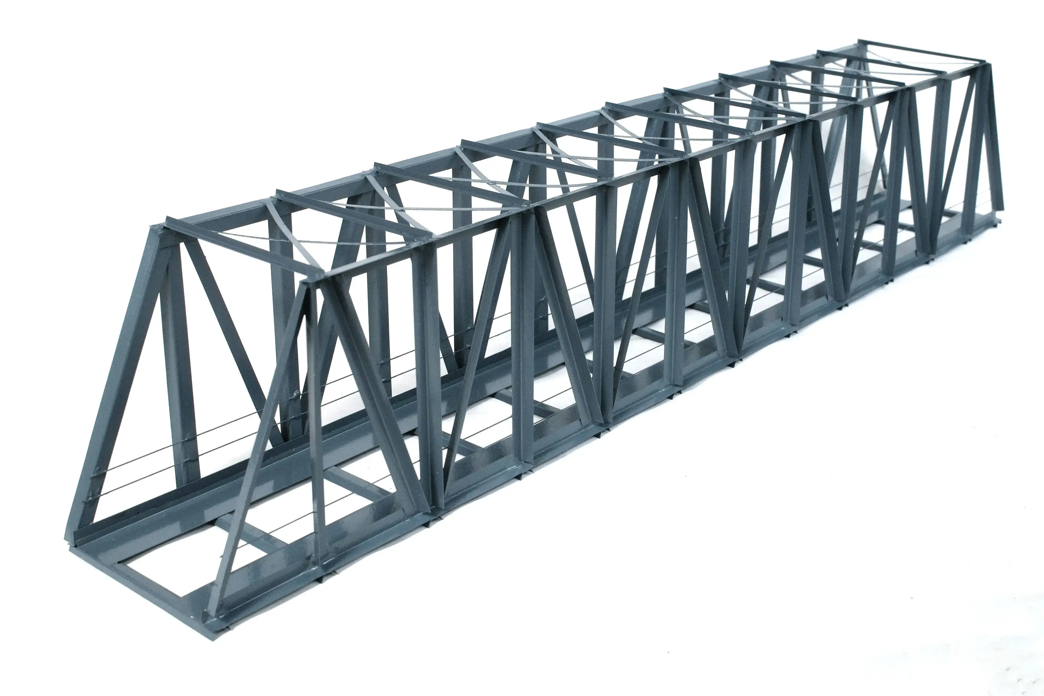 Kastenbrücke schräg 54cm 1-gleisig (massive moderne Bauart)