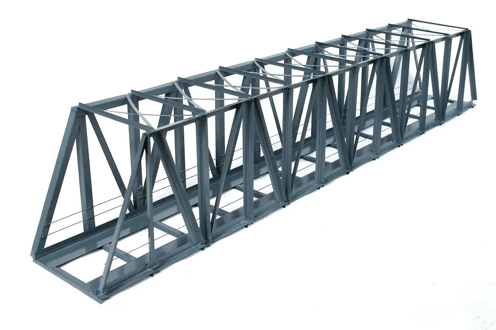 Miniaturbild: Kastenbrücke schräg 54cm 1-gleisig (massive moderne Bauart)