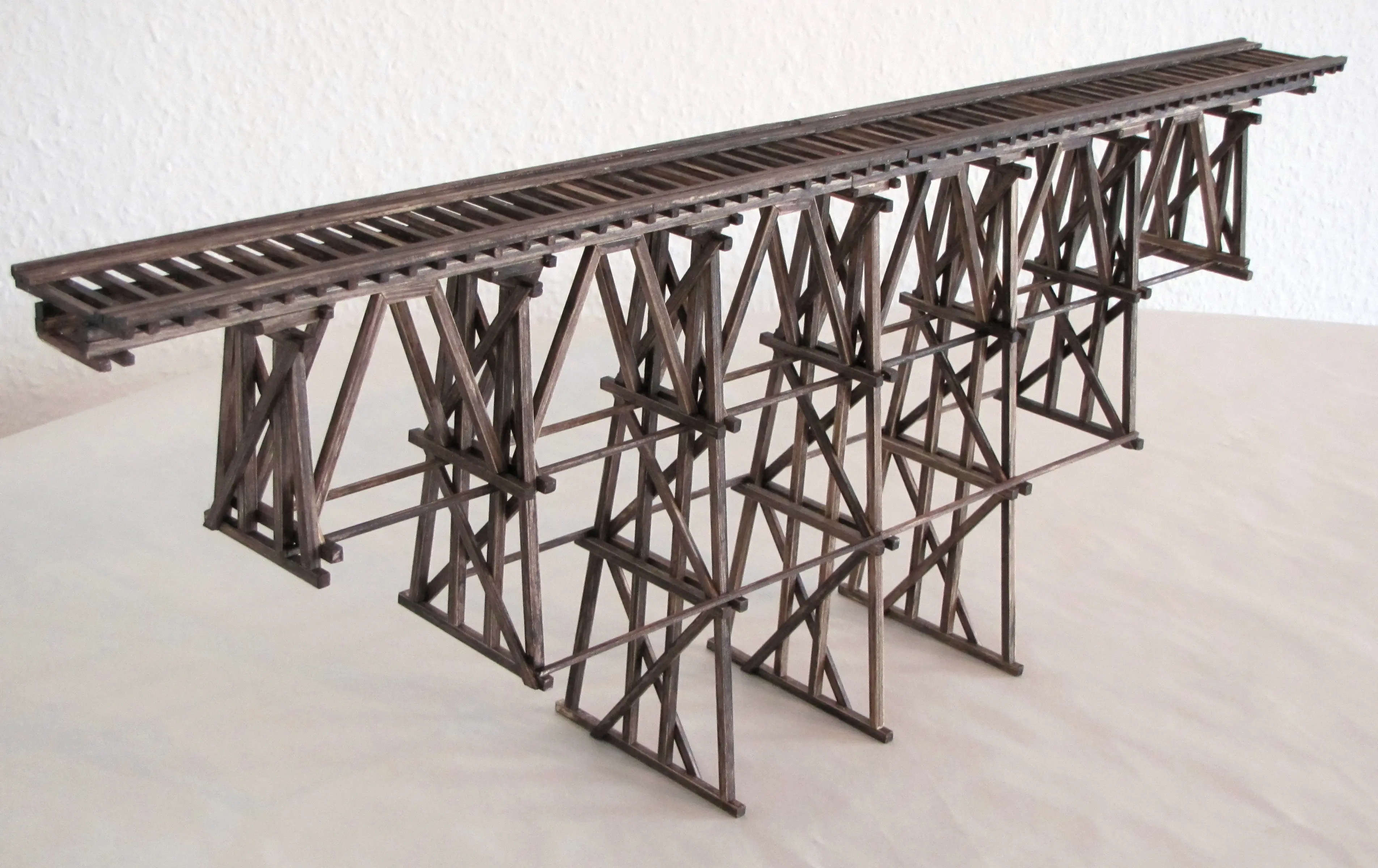 Holzbrücke gerade 60 cm, Breite: 9,5 cm, Höhe: 22 cm
