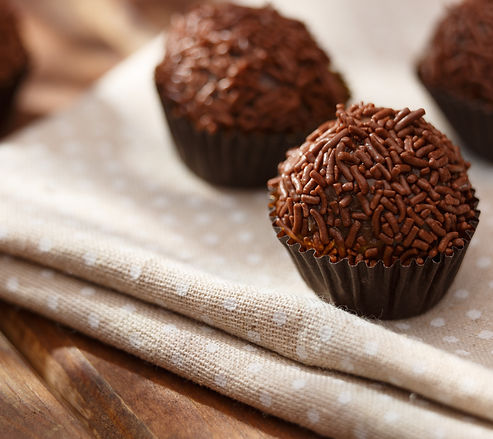 Brigadeiros no pano