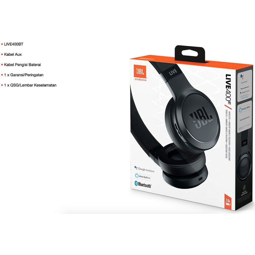Thumbnail: JBL Live 400bt wireless headphone with voice assistant