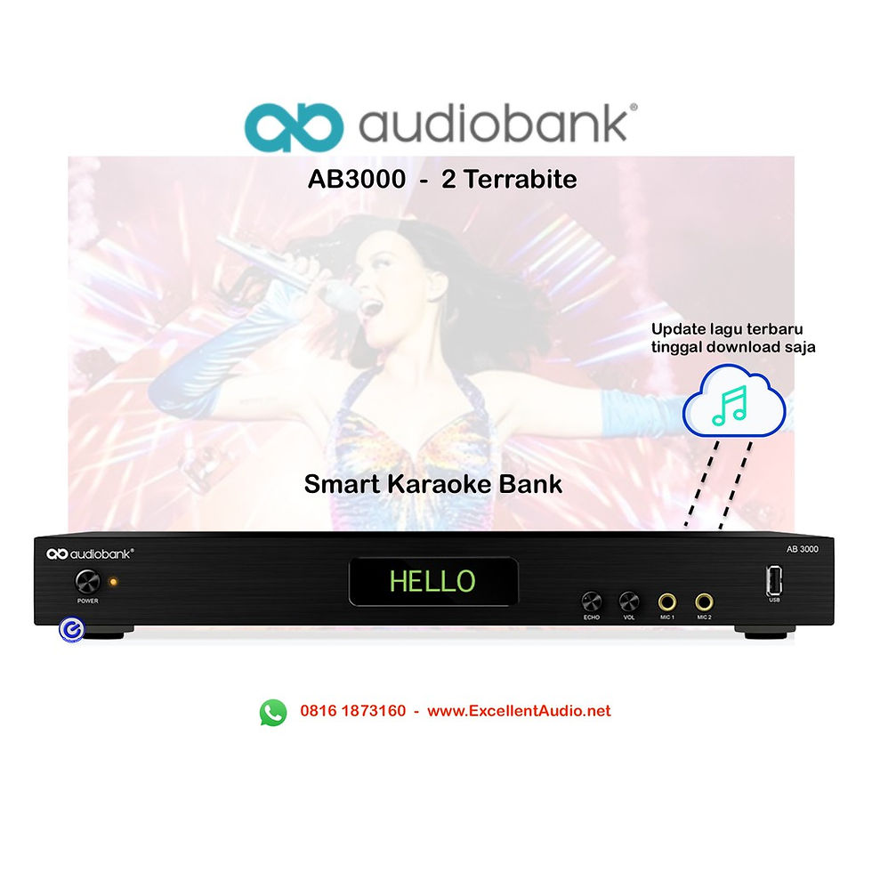 Thumbnail: Paket karaoke lengkap JBL Sub260 RMA330 Mk10 Audiobank AB3000 TC100 WMK-177
