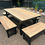 Thumbnail: 5 Piece Vitex / Pine Outdoor Timber Dining Table Set 2000mm