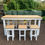 Thumbnail: 7 Piece White/Natural Outdoor Bar Leaner and Stool Set 2000mm