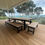Thumbnail: 5 Piece Vitex / Pine Outdoor Timber Dining Table Set 3000mm