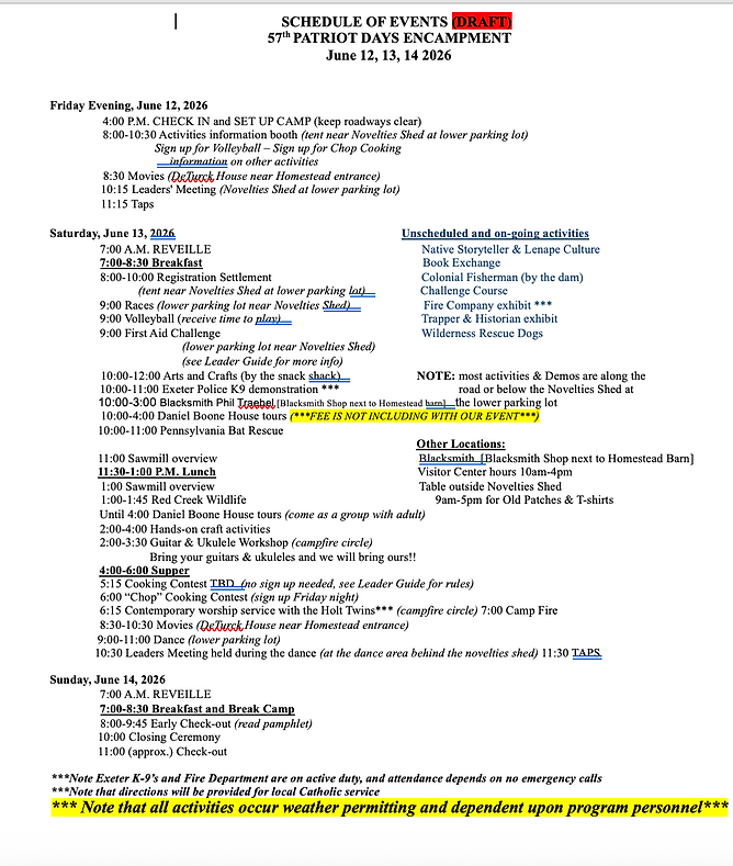 6-12-26 Schedule DRAFT