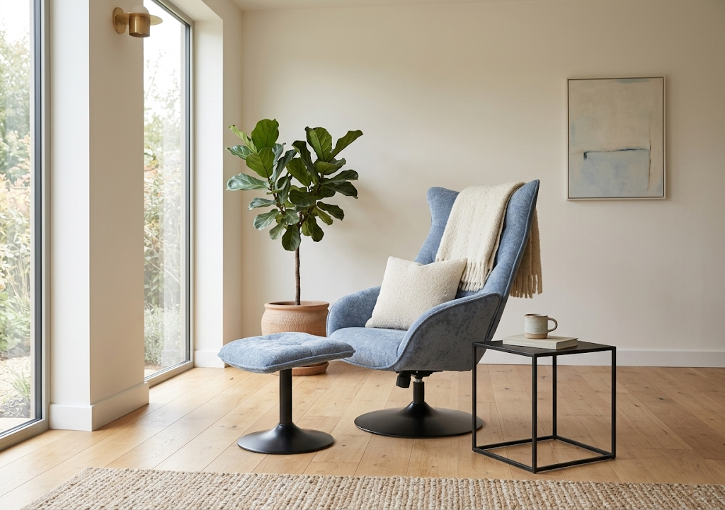 Osbourne Accent Chair & Footstool