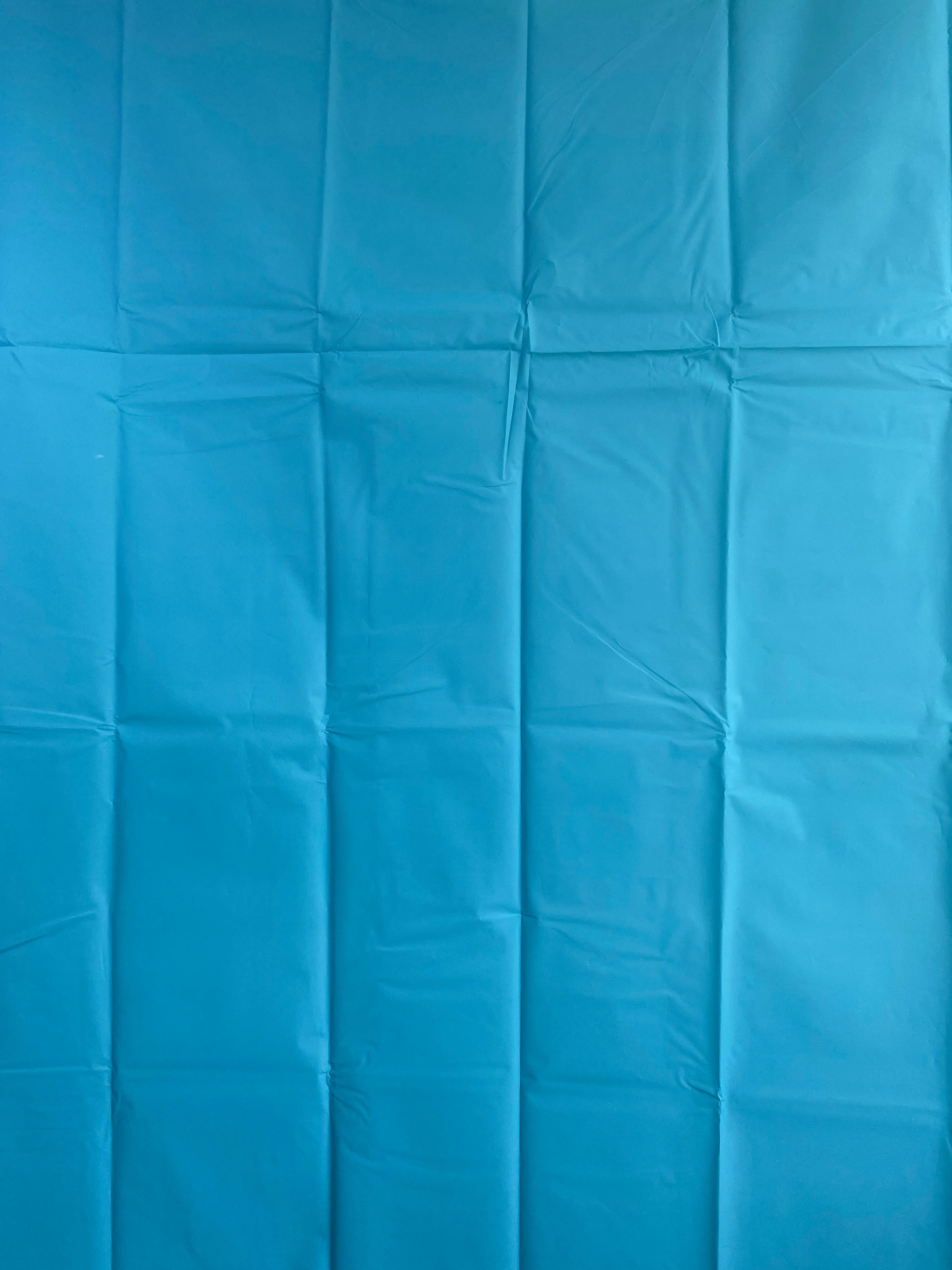 A-082-5 Solid Color Shower Curtain  with 12pcs white C-hocks