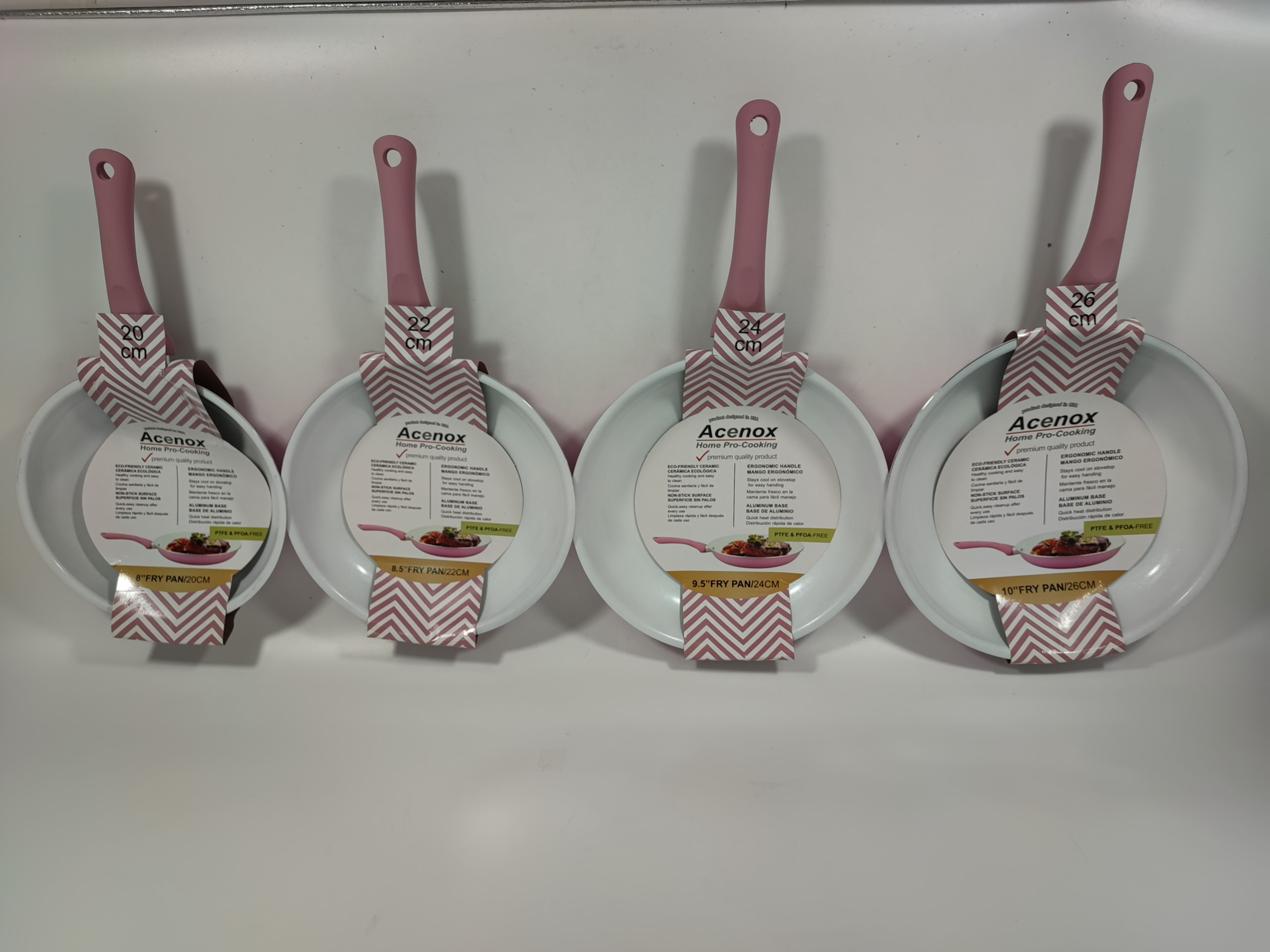 White CERAMIC Coating Frypan