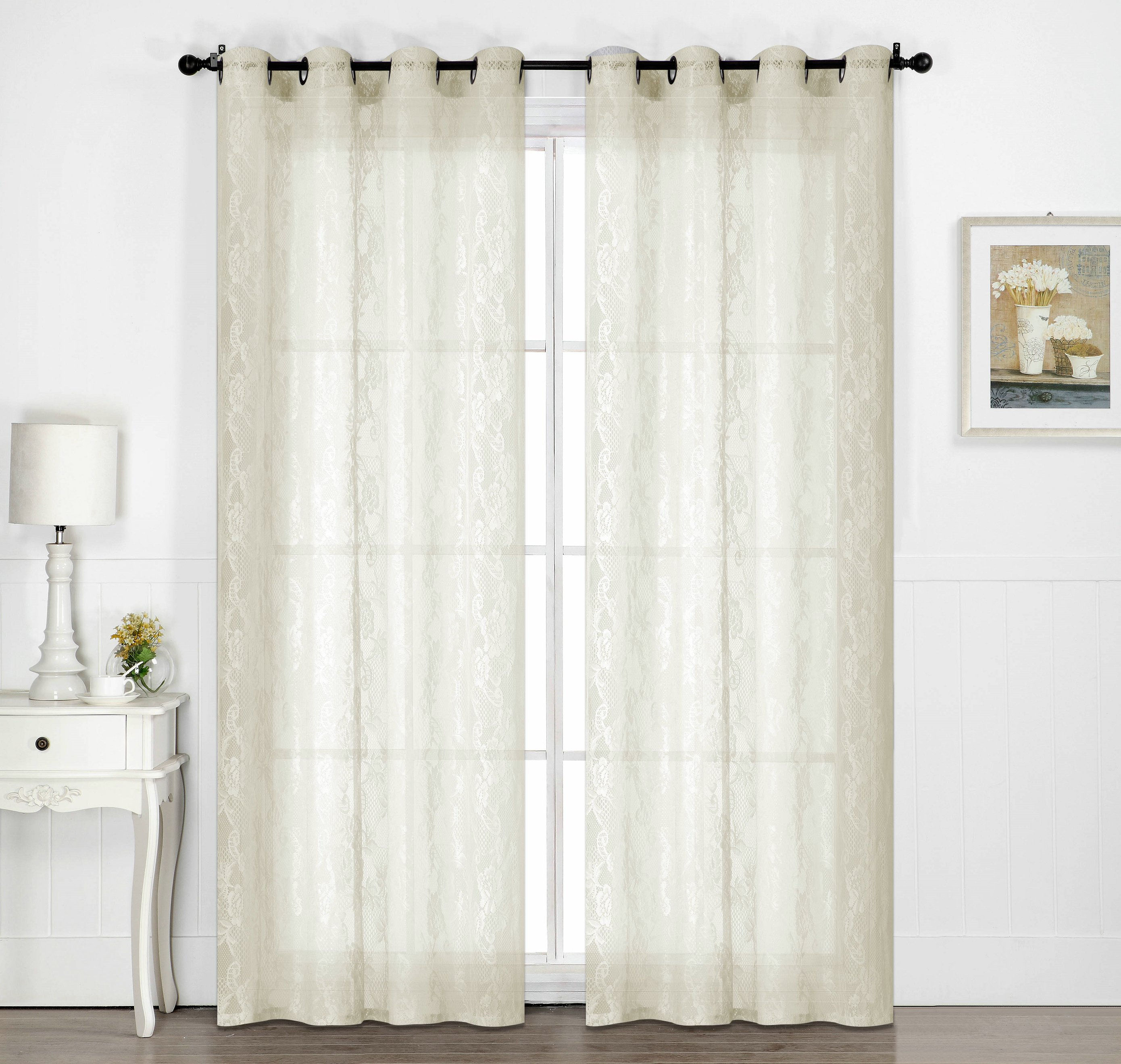 C43610 Window curtains 140x160cm - CREAM