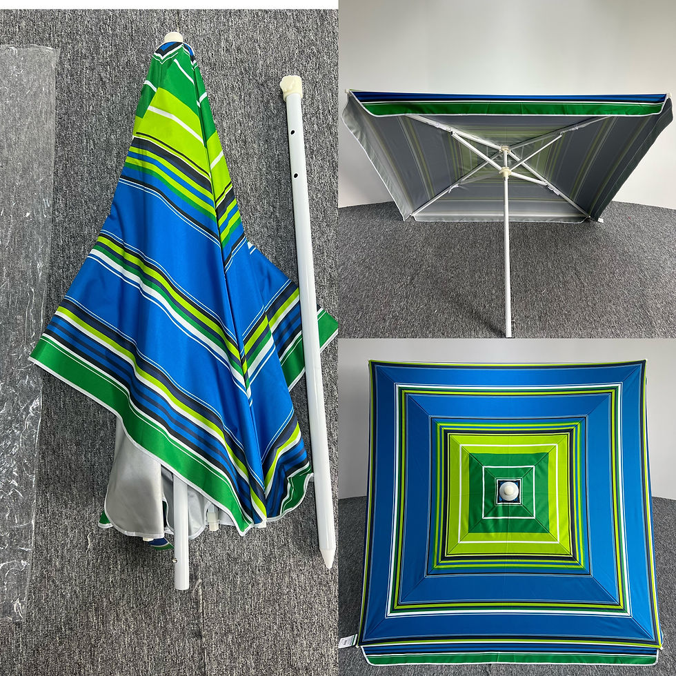 Thumbnail: Stripe design square beach umbrella