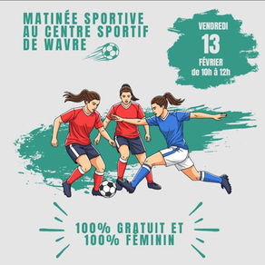 Matinée sportive 100% féminine à Wavre – gratuite