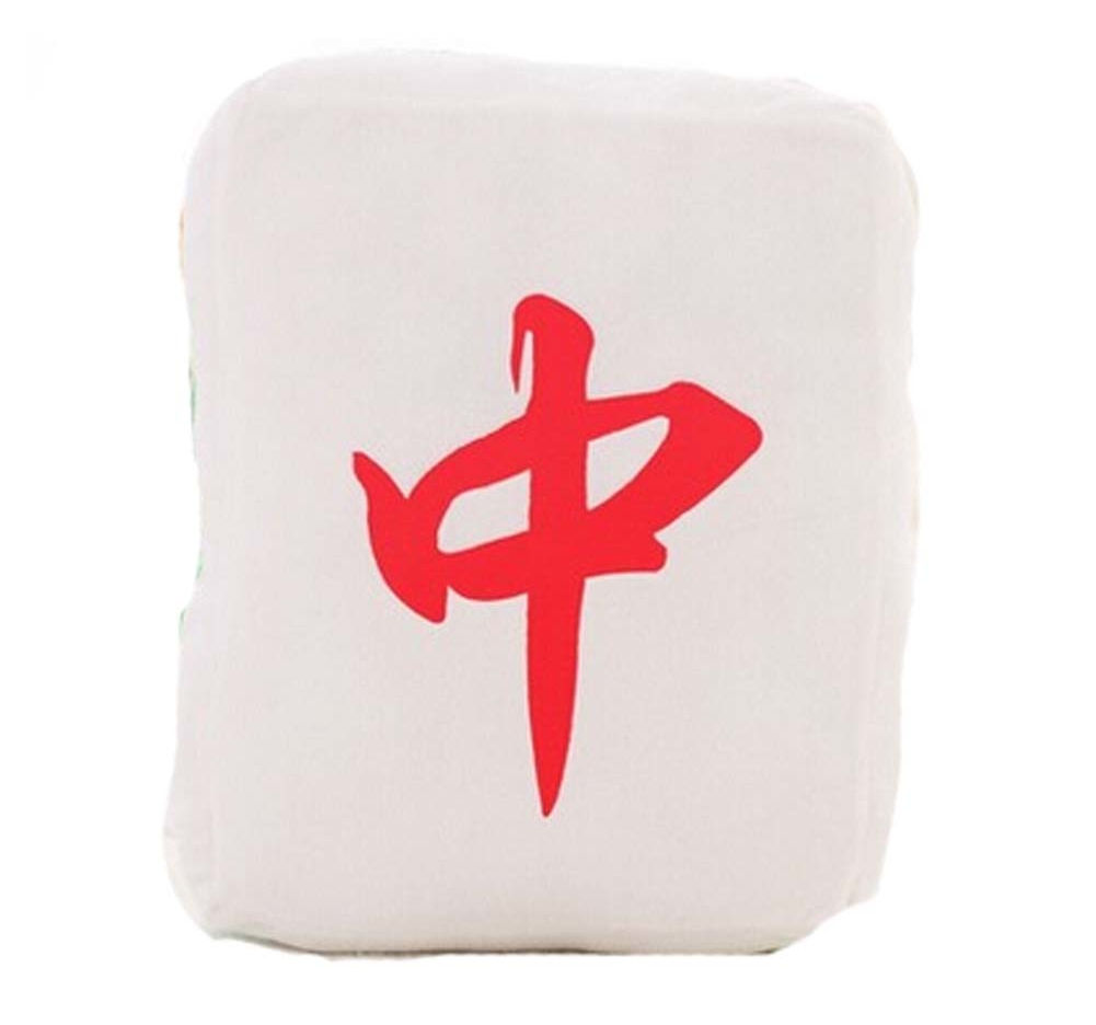 Cute Mahjong Small Plush Stuffed Toy Sofa Bed Decorative Throw Pillow Cushio