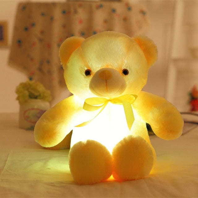 32-75CM Luminous Creative Light Up LED Teddy Bear Stuffed Animal Plush Toy C