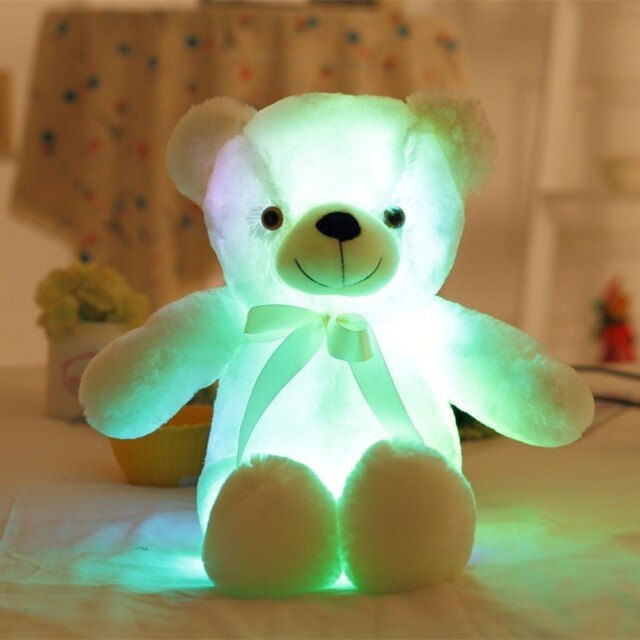 32-75CM Luminous Creative Light Up LED Teddy Bear Stuffed Animal Plush Toy C