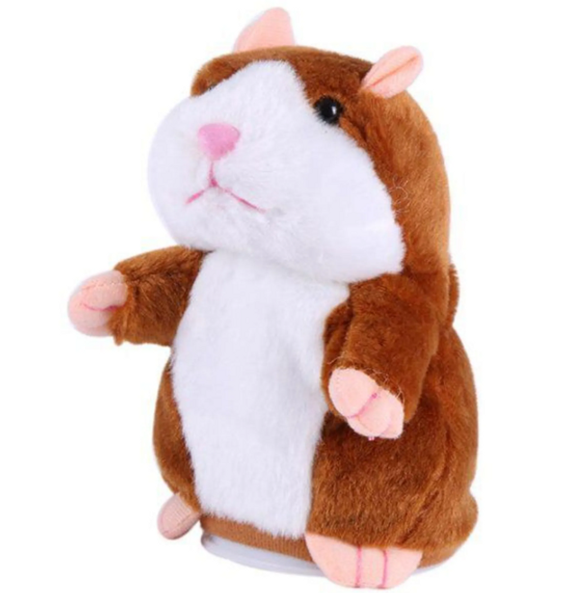 Talking Plush Animal Hamster Repeats Electronic Pets Toy for Baby Kids