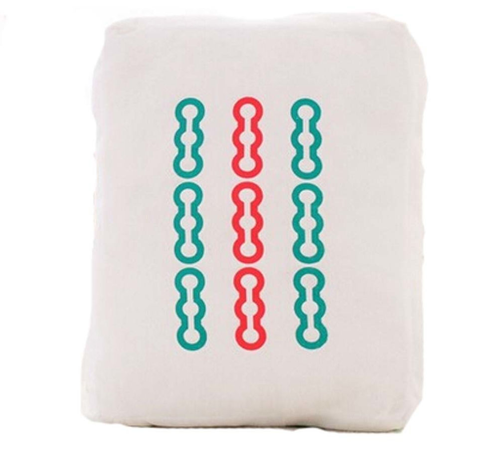 Cute Mahjong Small Plush Stuffed Toy Sofa Bed Decorative Throw Pillow Cushio