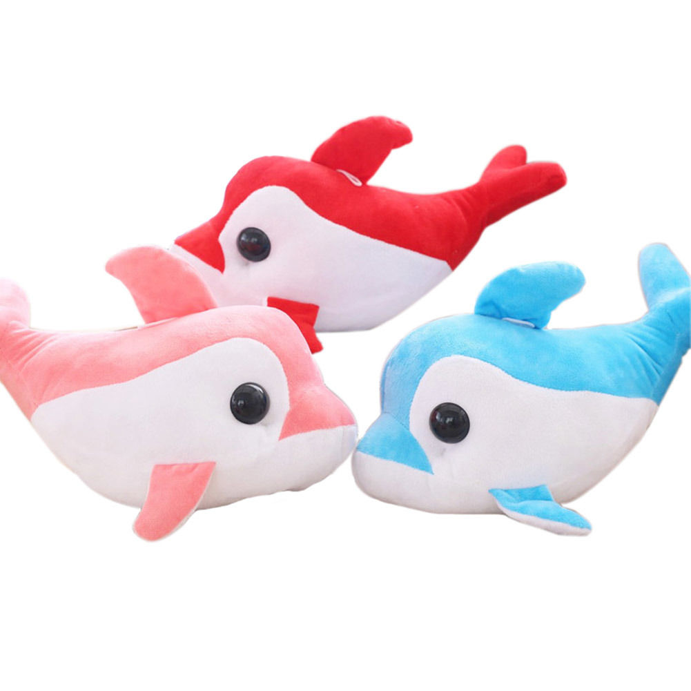 3Pcs Random Color Small Dolphins Animal Plush Toy for Kids Festival Gift Hom