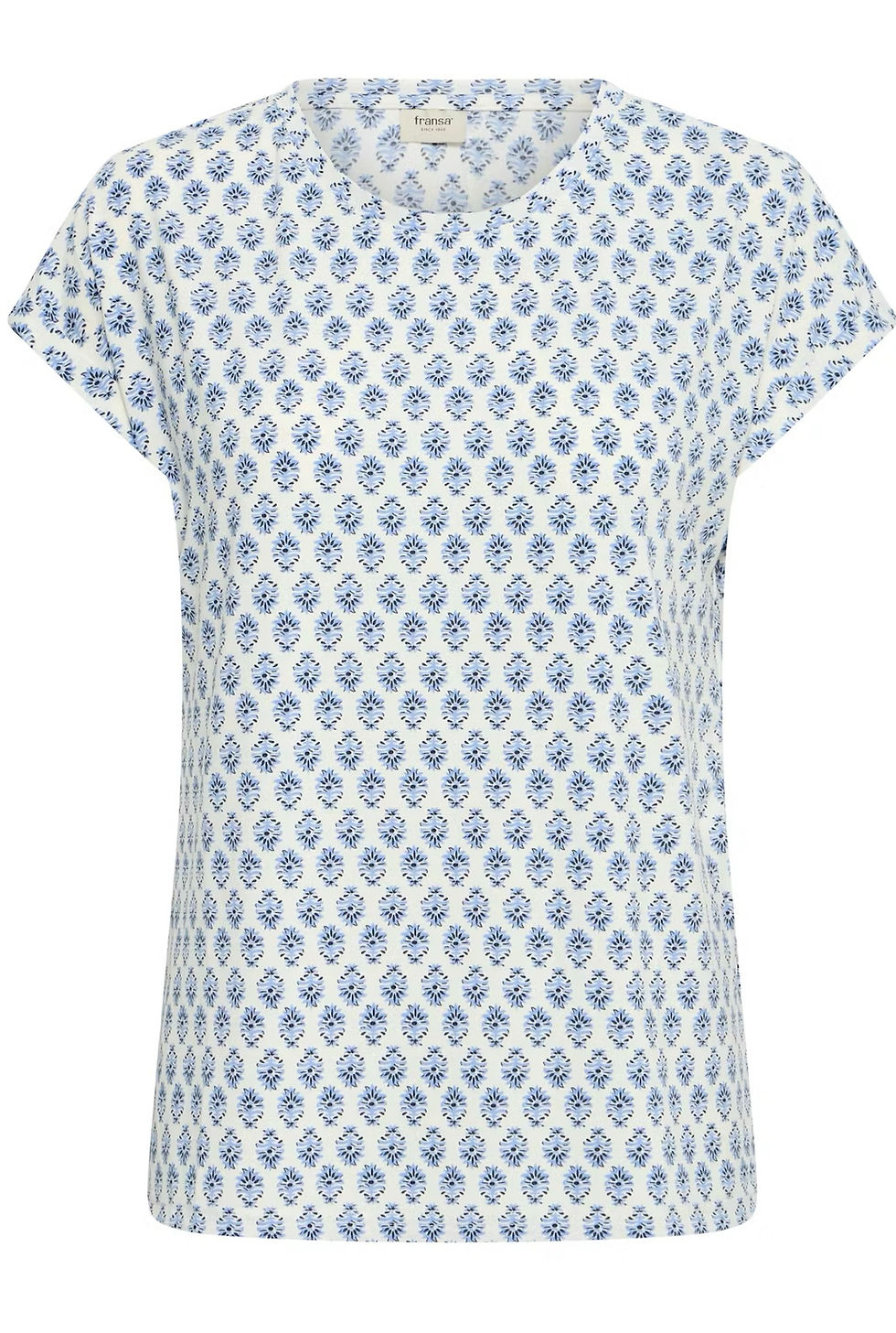 Miniaturebillede: MILLE T-SHIRT - BLUE/WHITE