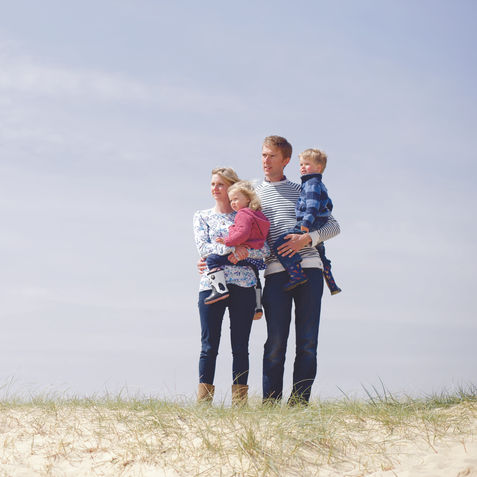 Family photoshoot at Southwold
