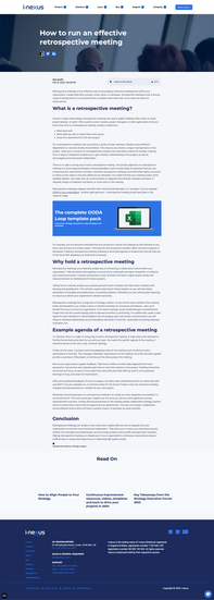 Article: How to run an effective retrospective meeting