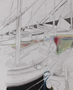 crayon de bois et craies grasses
