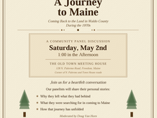 Community Members to Share “Back to the Land” Stories at Freedom Event