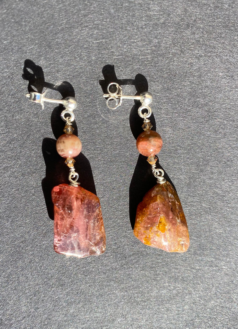 Miniature : Boucles d'oreilles Tourmaline Rosée
