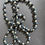 Miniature : Collier Sautoir Noir Argenté