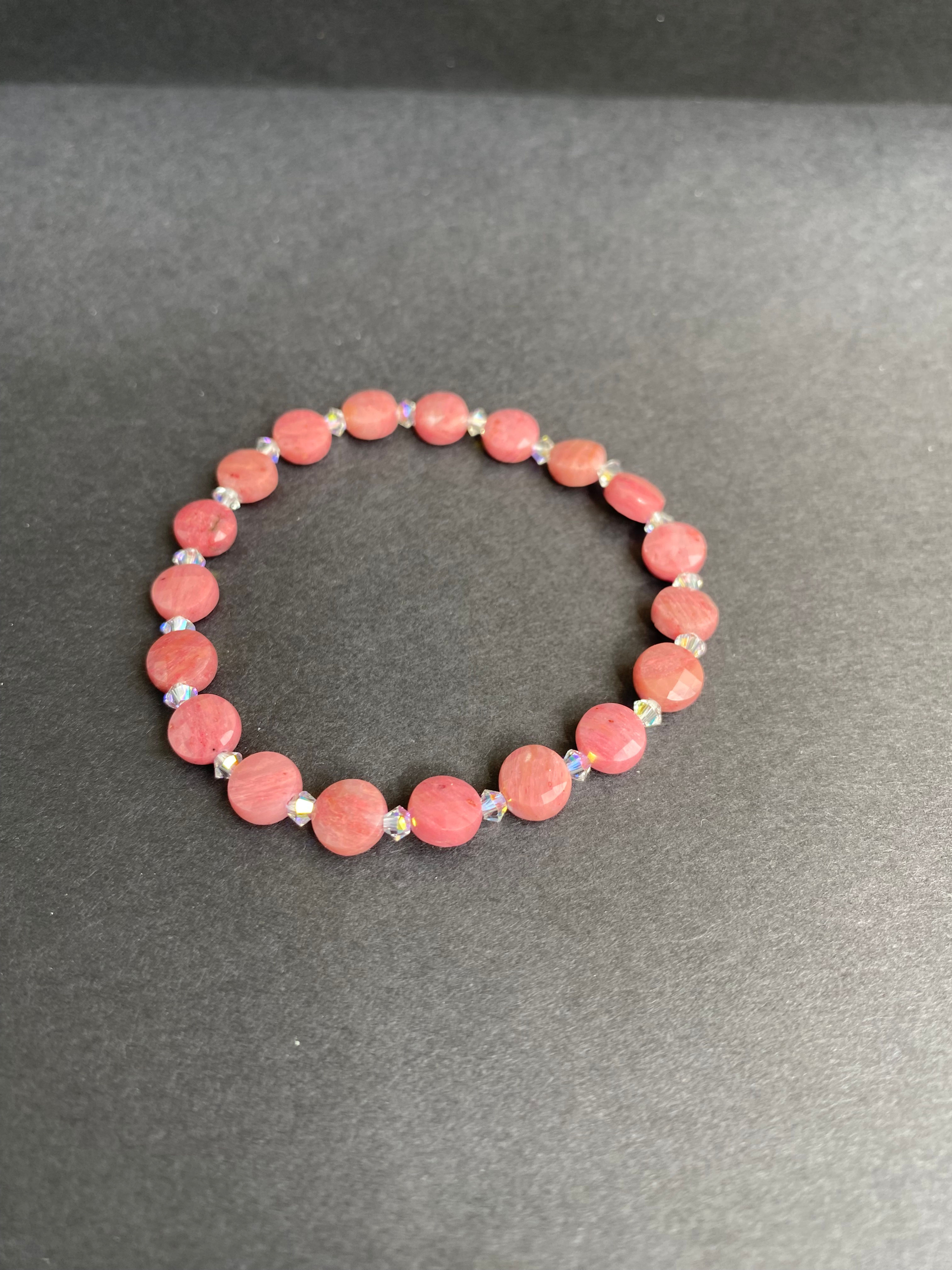 Bracelet Rhodonite et Preciosa