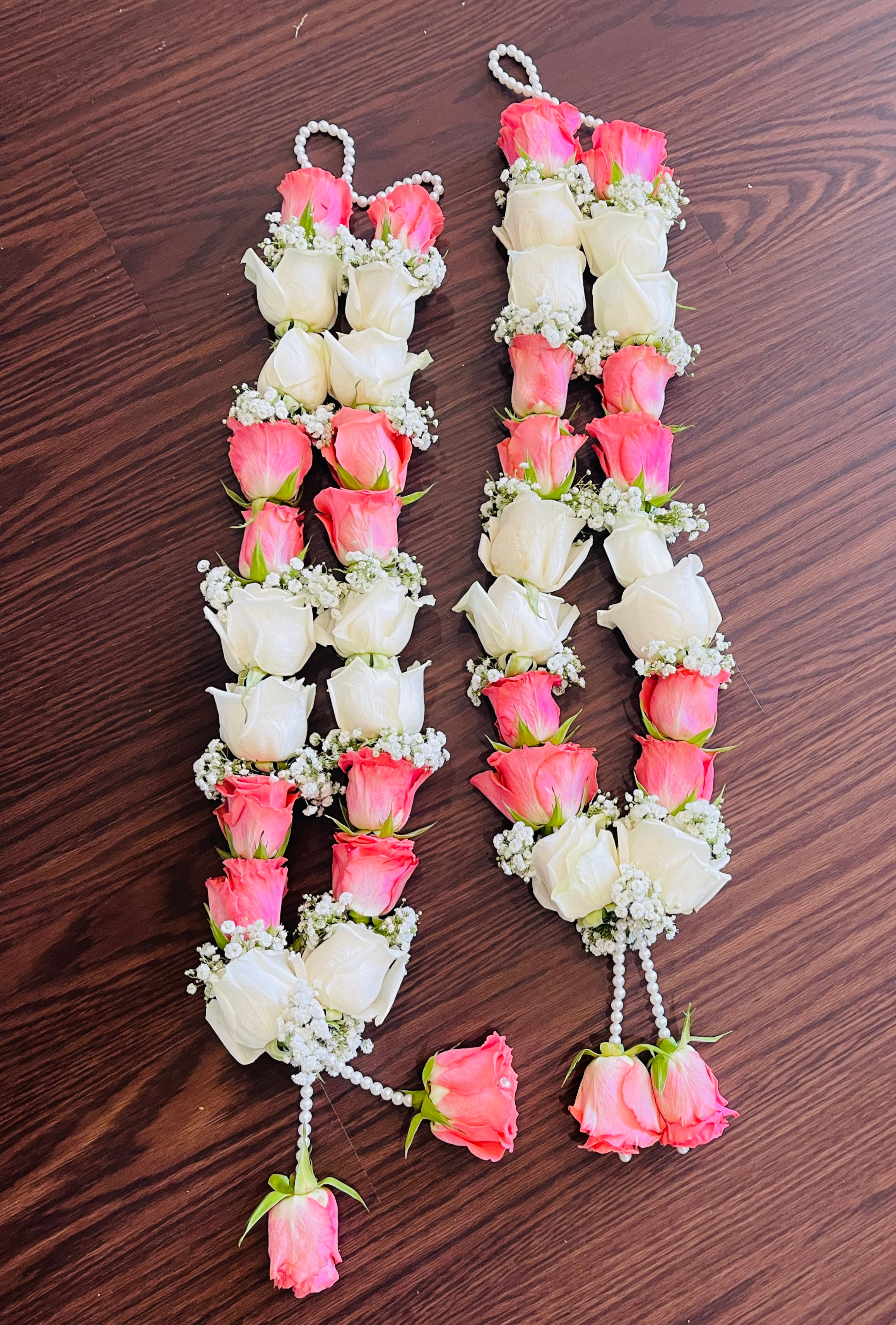 Fancy wedding garlands / rose garlands 