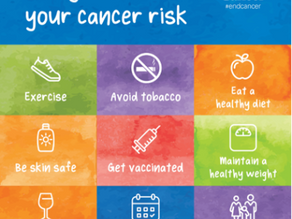 Up to 50% of all cancers can be prevented - sharing the power of prevention can save lives!