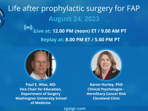Learn more about Life after prophylactic surgery for familial adenomatous polyposis (FAP)