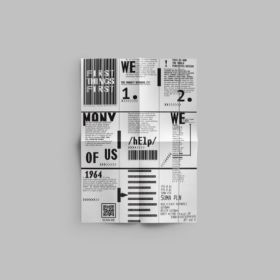 Ken Garland, First Things First! Manifesto
printed poster