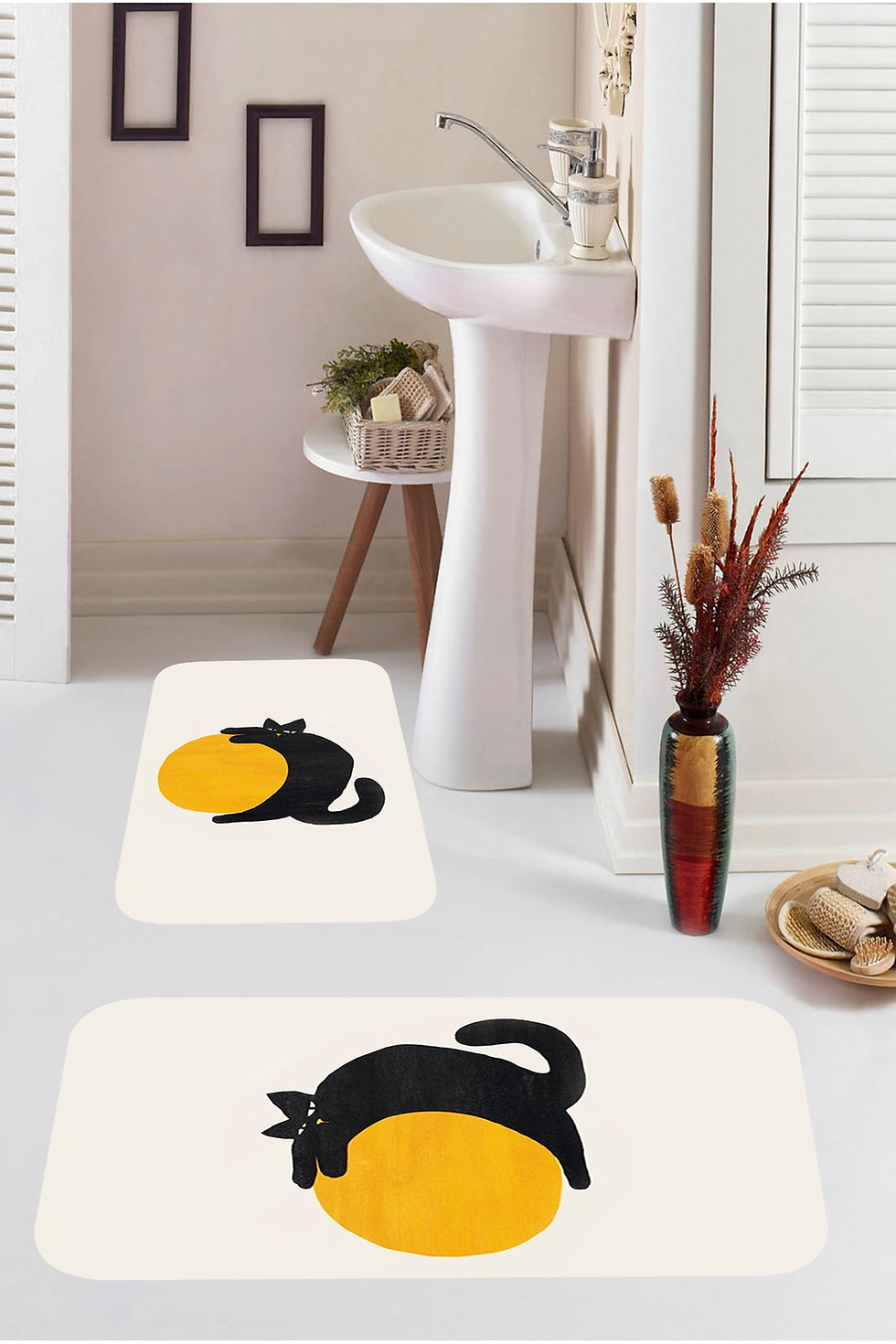 Thumbnail: KOZZY HOME Digital Printed Bath Mat 2 in 1 RFE9518
