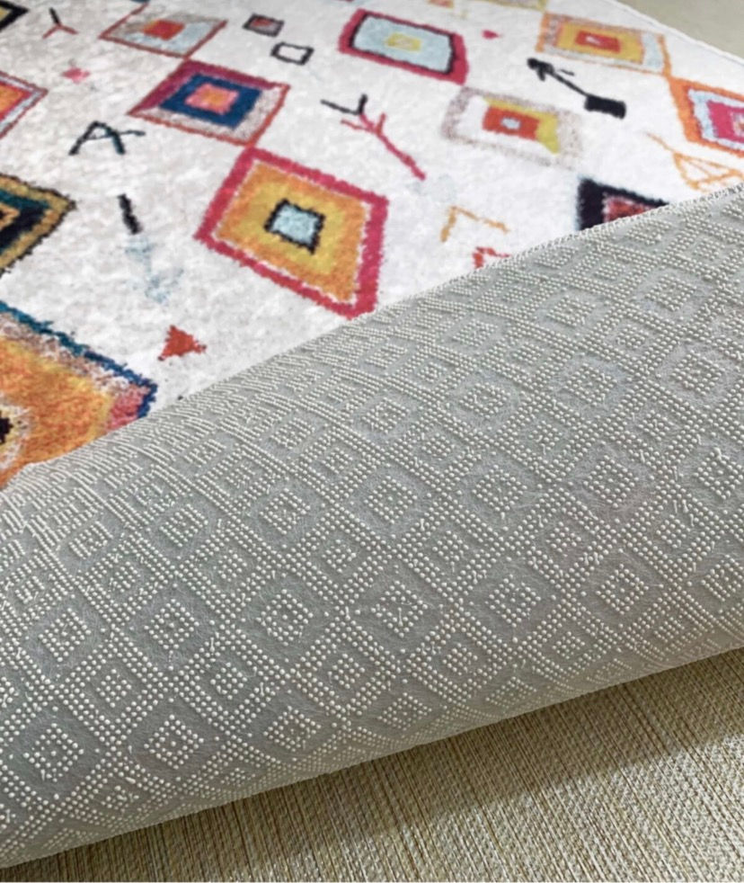Küçük resim: KOZZY HOME Yıkanabilir, Kaymaz Dot Taban Halı 