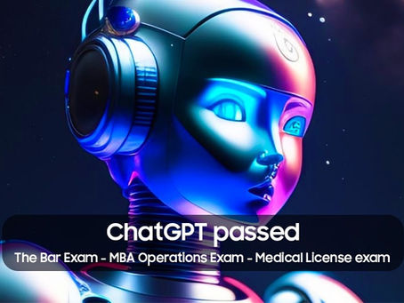 ChatGPT passed - The Bar Exam - MBA Operations Exam - Medical License Exam 