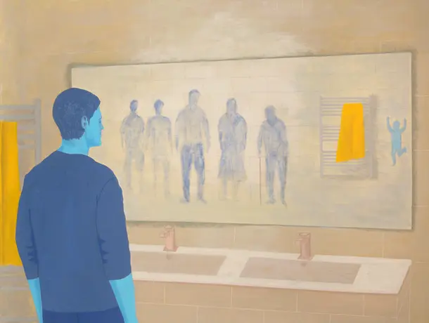 Them and Me, peinture figurative contemporaine de Abraham Aronovitch