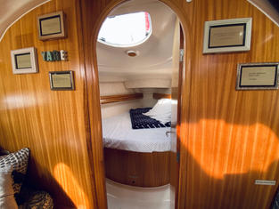 V-Berth - Features closet space on each side of the room, as well as ample amount of space to comfortably sleep two.