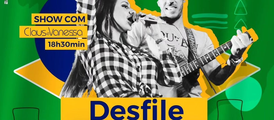 🇧🇷🎙Show ao vivo Claus e Vanessa em Cidreira Prestigie Desfile Cívico dia 2 de setembro.