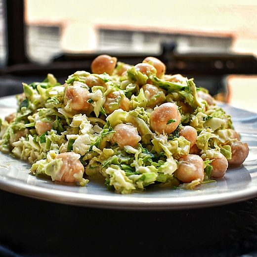 Chickpea & Brussels Sprout Salad
