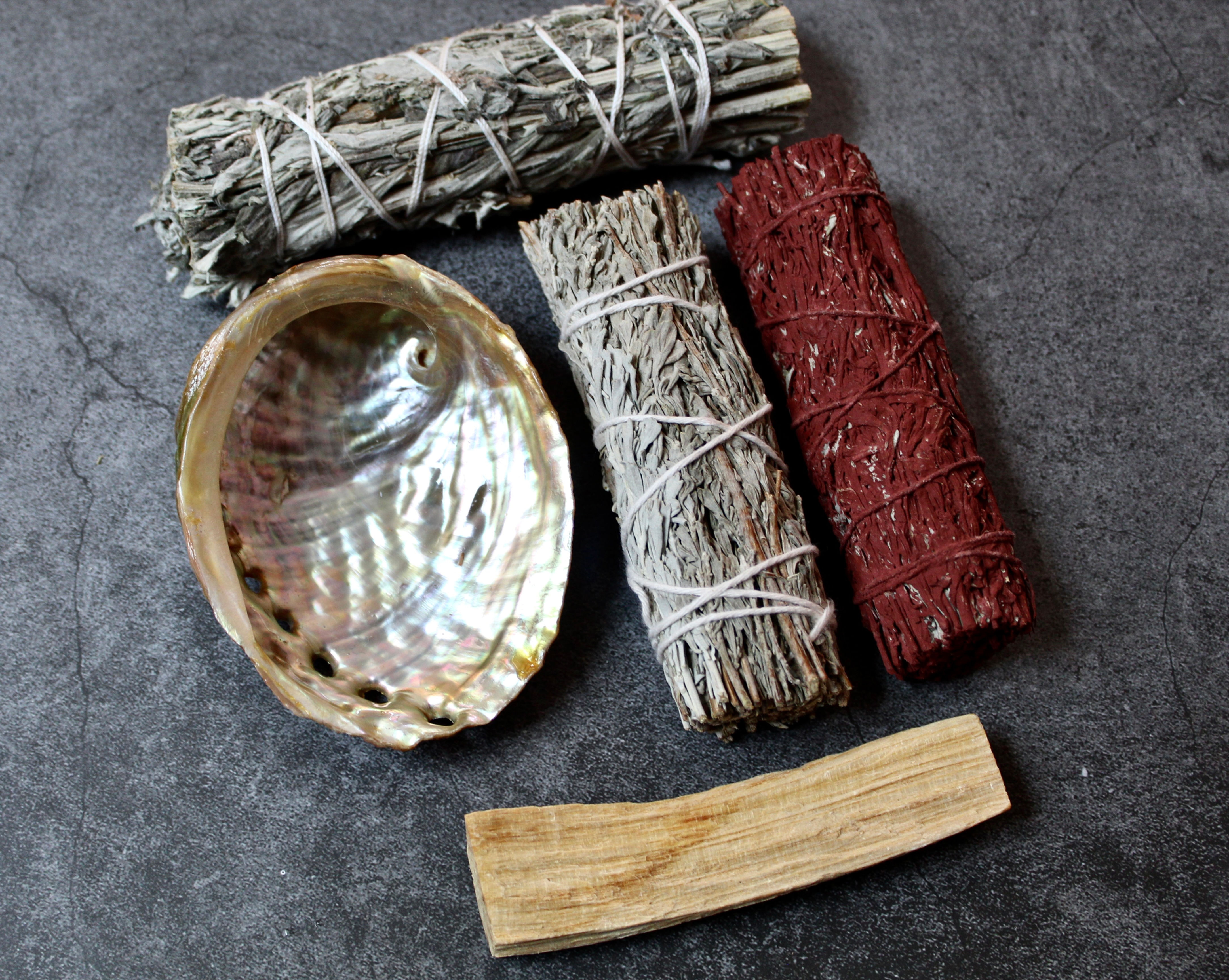 Protection Cleansing Wands, Four inch sage bundles