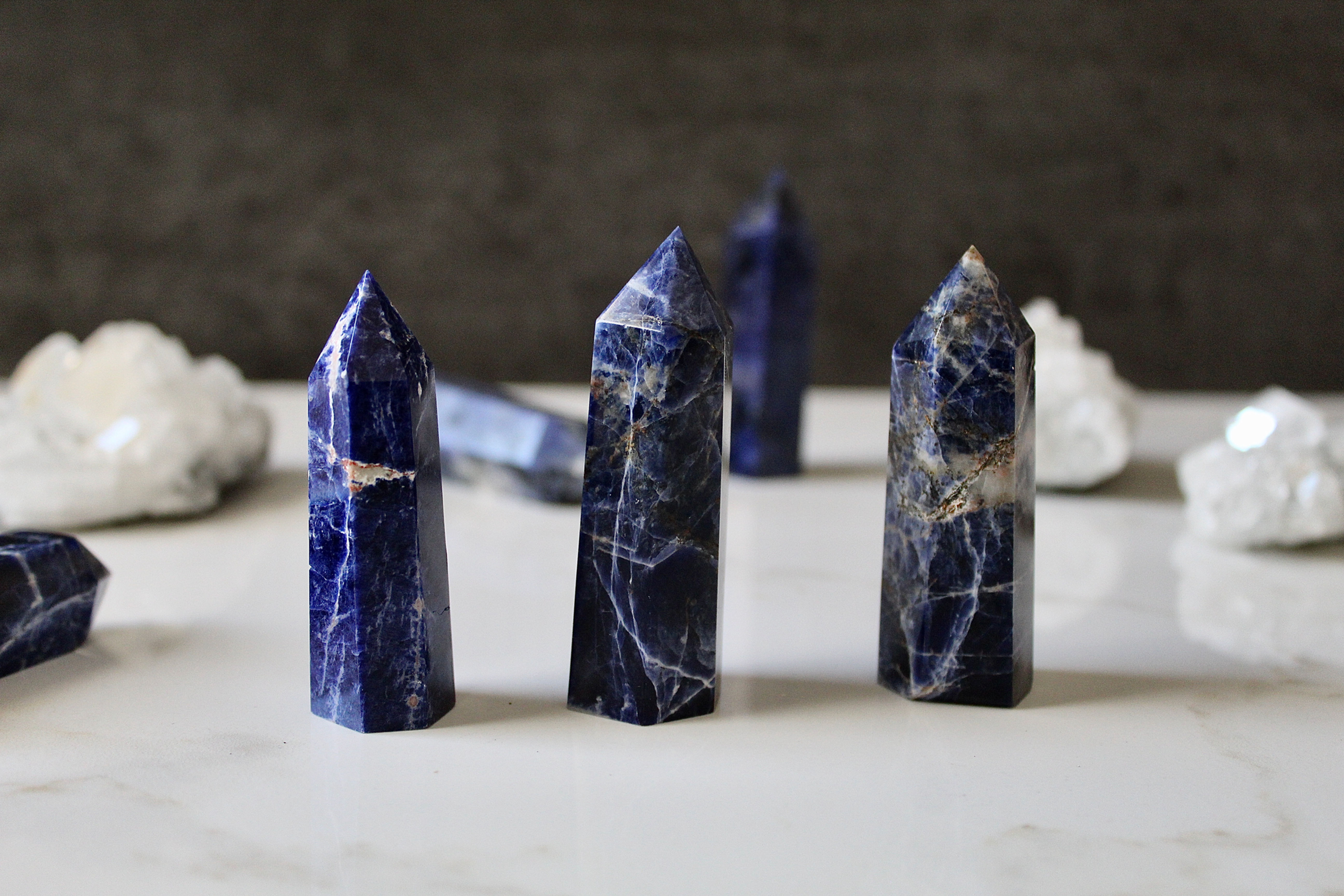Sodalite Crystal Point