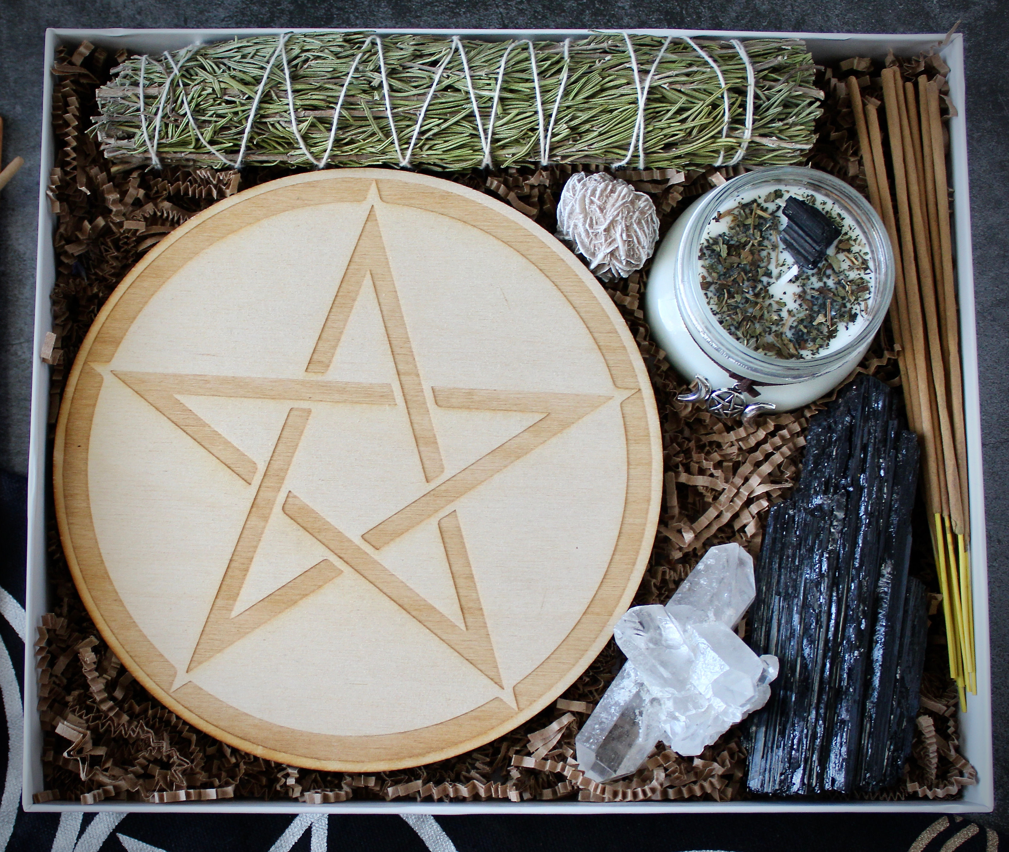 Transmute Negativity w/Pentacle Crystal Grid