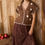 Thumbnail: Crochet floral detail ruffled knit cardigan 