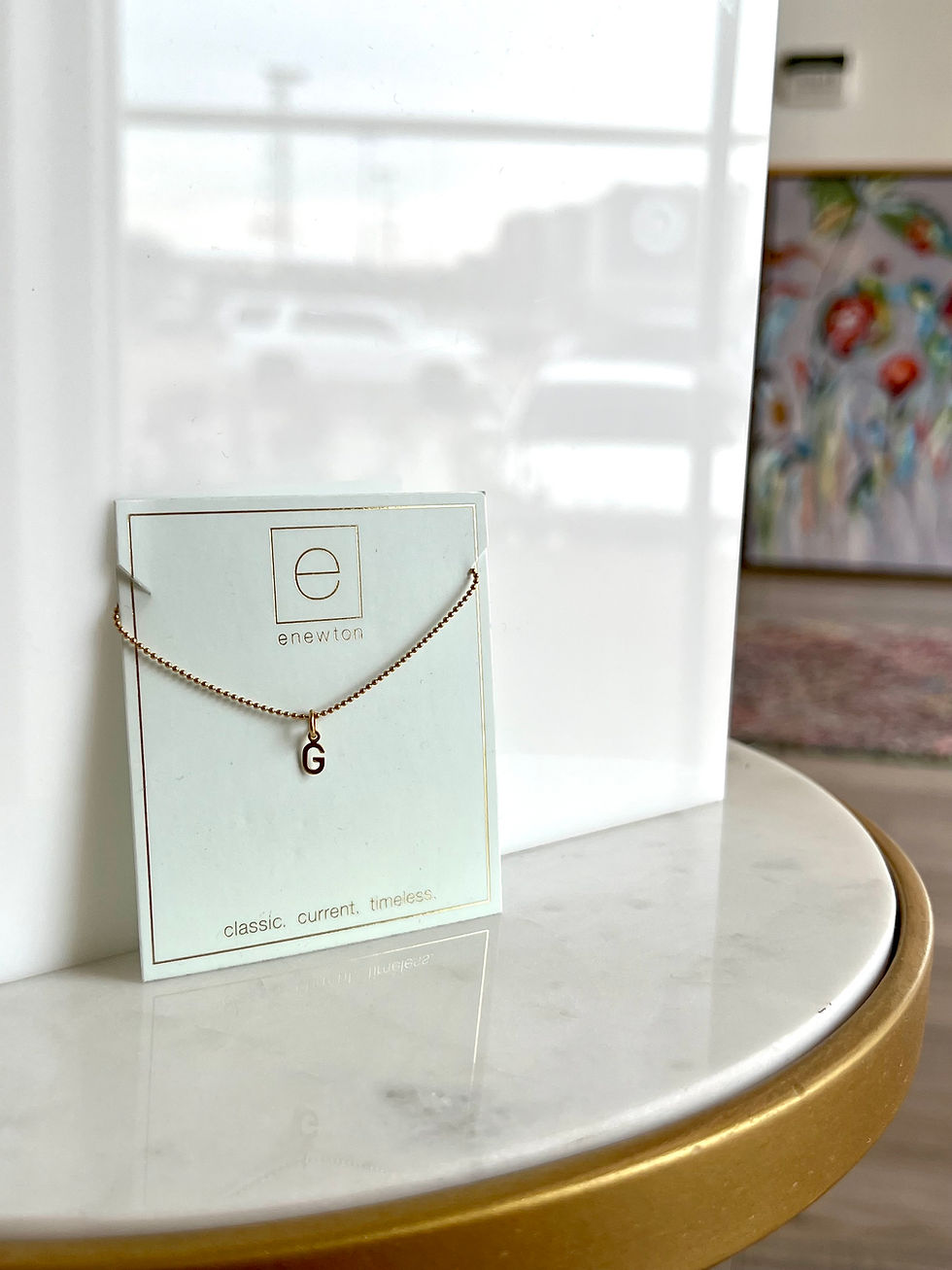 Thumbnail: enewton Gold Respect 16" Initial Necklace
