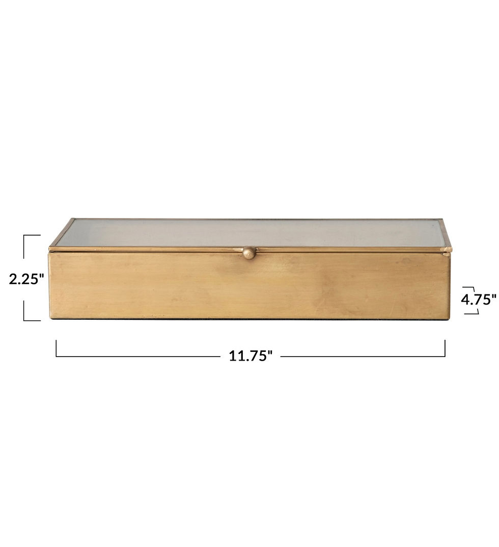 Thumbnail: Mirrored Brass Box with Antique Finish
